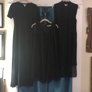 🖤LAST CHANCE Wednesday Addams BUNDLE 3 goth witchy black dresses sheer RAVE